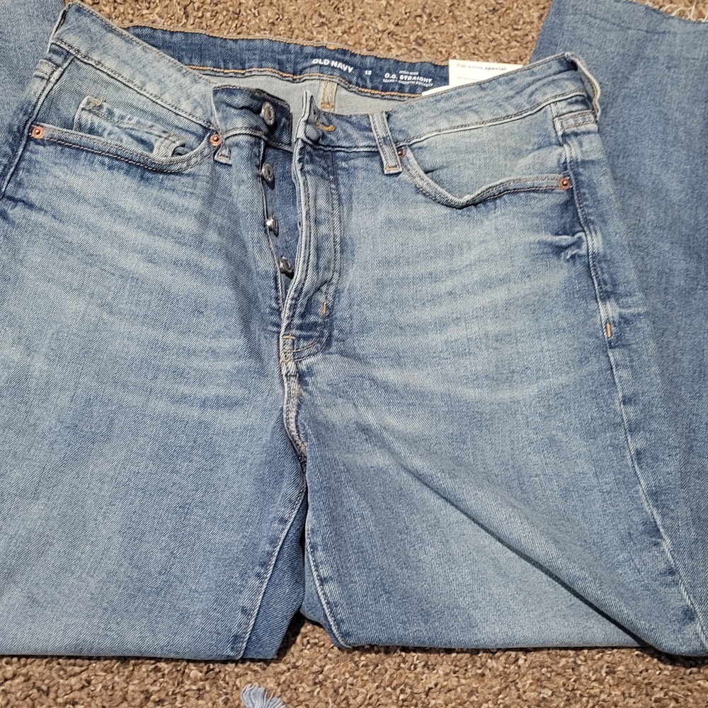 Old Navy Denim Blue Button-Fly Jeans